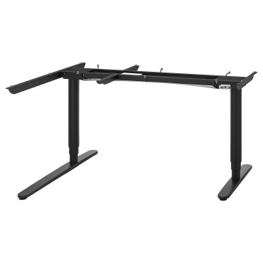 BEKANT, underframe sit/stand corner table, electrical, 102.783.04