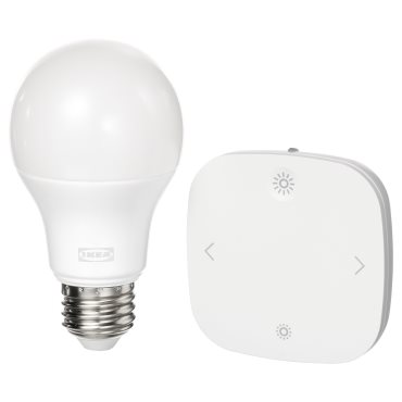 TRÅDFRI, starter kit/smart wireless dimmable/colour and white spectrum, 105.476.03