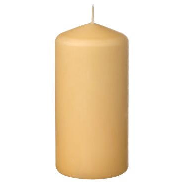 DAGLIGEN, unscented pillar candle, 14 cm, 105.480.99