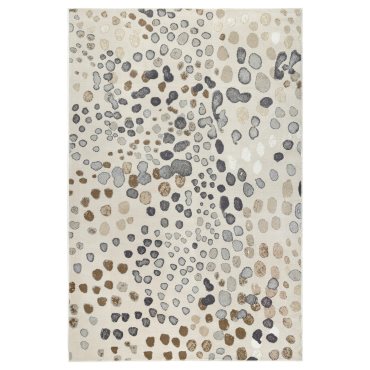 DUBBELFIL, rug low pile/dot pattern, 160x230 cm, 105.658.90