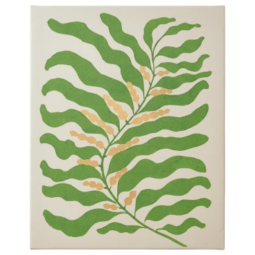 PJÄTTERYD, πίνακας/πράσινη φτέρη, 40x50 cm, 105.711.55
