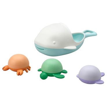 ÄNGSHUMLA, 4-piece bath toy set, 105.822.67