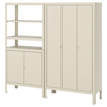 KOLBJÖRN, shelving unit with 2 cabinets, 171x37x161 cm, 192.916.50