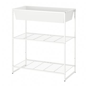 JOSTEIN, shelving unit with container/in/outdoor/wire, 81x40x90 cm, 194.371.91