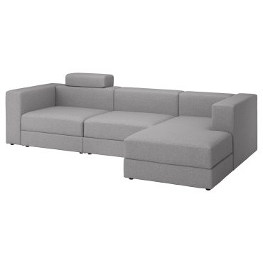 JÄTTEBO, 4-seat modular sofa with chaise longue/right with headrest, 195.109.02