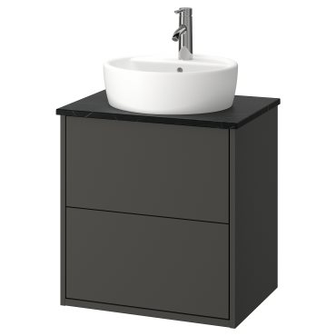 HAVBACK/TORNVIKEN, wash-stand with drawers/wash-basin/tap, 62x49x79 cm, 195.215.47
