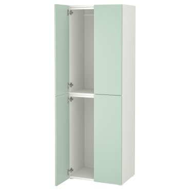 SMASTAD/PLATSA, wardrobe with 2 clothes rails, 60x42x181 cm, 195.489.76