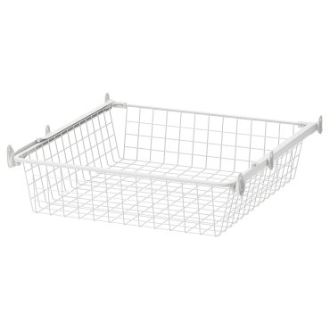 ALTARLIDEN, wire basket with pull-out rail, 60x62 cm, 196.039.58