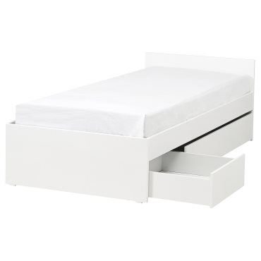 VIHALS, bed frame with 2 storage boxes, 90x200 cm, 196.347.33