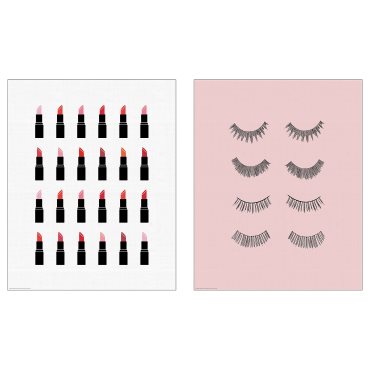 BILD, poster/Pink lipstick 2 pack, 40x50 cm, 205.277.32
