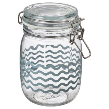 KORKEN, jar with lid, 1 l, 205.430.39