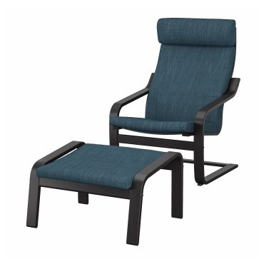 POÄNG, armchair and footstool, 294.842.81