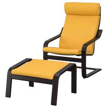 POÄNG, armchair and footstool, 294.877.98