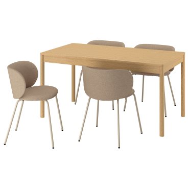 TONSTAD/KRYLBO, table and 4 chairs, 150x80 cm, 295.967.16