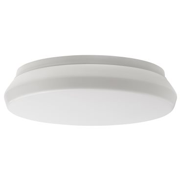 STOFTMOLN, φωτιστικό οροφής/τοίχου με ενσωματωμένο φωτισμό LED/ασύρματης ρύθμισης/θερμό λευκό, 24 cm, 304.974.90