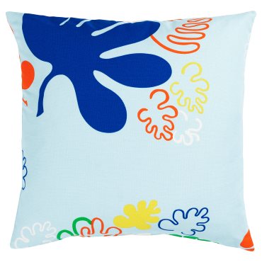 KRYPKORNELL, cushion cover/leaf pattern, 50x50 cm, 305.552.15