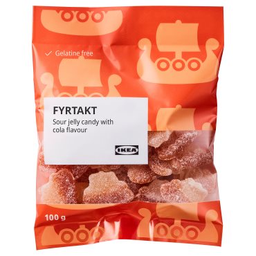 FYRTAKT, sour jelly candy cola flavour, 100 g, 305.881.74