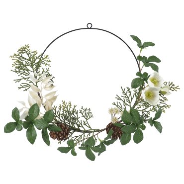 VINTERFINT, τεχνητό μισό στεφάνι εσωτερικού/εξωτερικού χώρου, 45 cm, 306.095.53