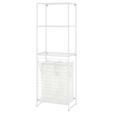 JOSTEIN, shelving unit with bags/in/outdoor/wire, 61x40/76x180 cm, 394.372.70