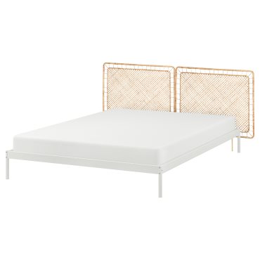 VEVELSTAD, bed frame with 2 headboards, 160x200 cm, 394.417.38