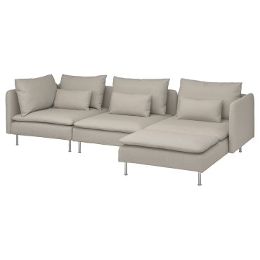 SODERHAMN, 4-seat sofa with chaise longue, 394.497.01