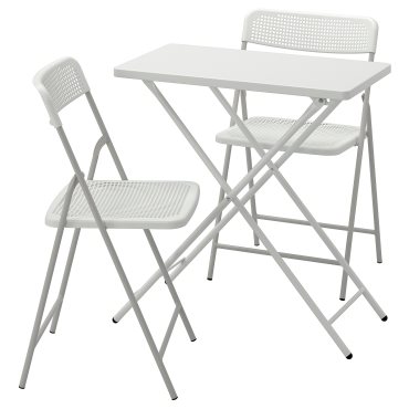 TORPARÖ, table and 2 folding chairs/outdoor, 70x42 cm, 394.948.64