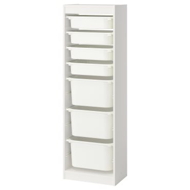 TROFAST, storage combination with boxes, 46x30x145 cm, 395.754.45