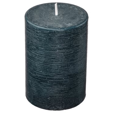 FRUKTSKOG, scented pillar candle/Vetiver & geranium, 30 hr, 405.558.42