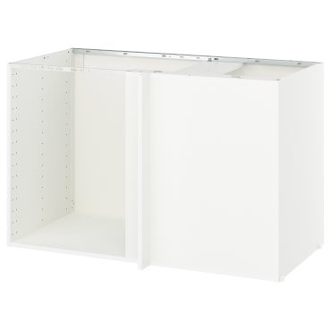 METOD, σκελετός γωνιακού ντουλαπιού βάσης, 128x68x80 cm, 405.967.53