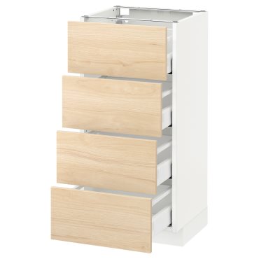 METOD/MAXIMERA, base cabinet 4 fronts/4 drawers, 492.161.88