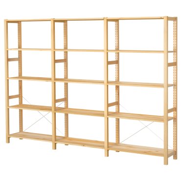IVAR, 3 sections/shelves, 259x30x179 cm, 494.072.58