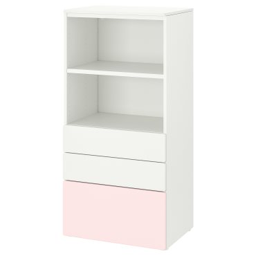 SMASTAD/PLATSA, bookcase with 3 drawers, 60x42x123 cm, 494.205.23