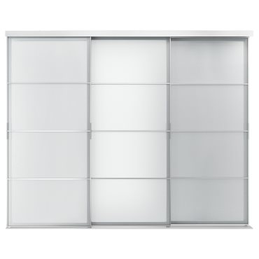 SKYTTA/SVART, σύνθεση με συρόμενη πόρτα, 301x240 cm, 494.240.50