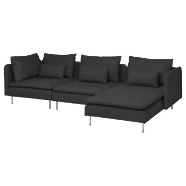 SODERHAMN, 4-seat sofa with chaise longue, 494.496.11