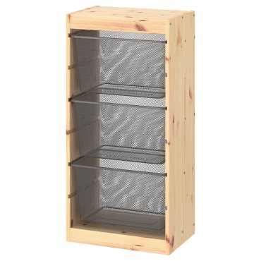 TROFAST, storage combination with boxes, 44x30x91 cm, 494.774.92