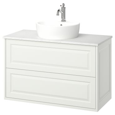 TANNFORSEN/TORNVIKEN, wash-stand with drawers/wash-basin/tap, 102x49x79 cm, 495.215.84