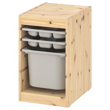 TROFAST, storage combination with box/trays, 32x44x52 cm, 495.235.35