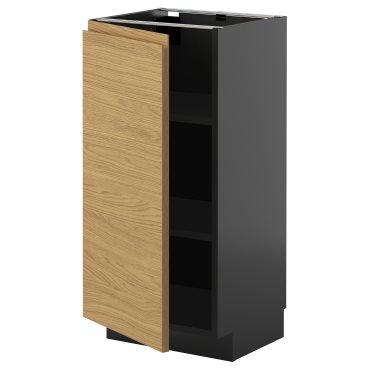 METOD, base cabinet with shelves, 40x37 cm, 495.880.46