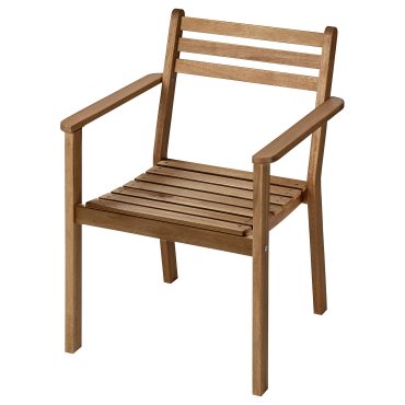 ASKHOLMEN, καρέκλα με μπράτσα, εξωτερικού χώρου, 505.356.84