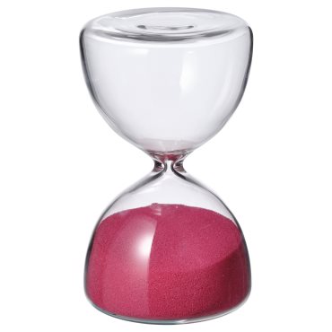 EFTERTÄNKA, decorative hourglass/glass, 10 cm, 505.451.45