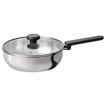MIDDAGSMAT, saute pan with lid, 24 cm, 505.452.25