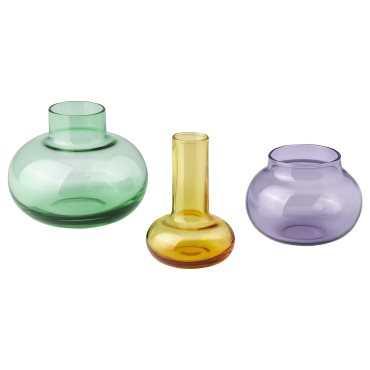 TJÄRLEK, vase, set of 3, 505.871.02