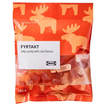 FYRTAKT, jelly candy with cola flavour, 100 g, 505.881.54