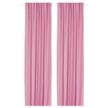 GINSTMOTT, curtains with heading tape/1 pair, 145x300 cm, 505.971.82