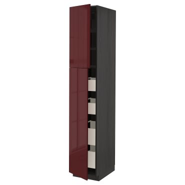 METOD/MAXIMERA, high cabinet with 2 doors/4 drawers, 40x60x220 cm, 594.563.47