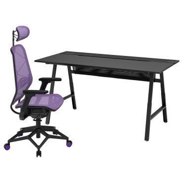 UTESPELARE/STYRSPEL, gaming desk and chair, 594.910.44
