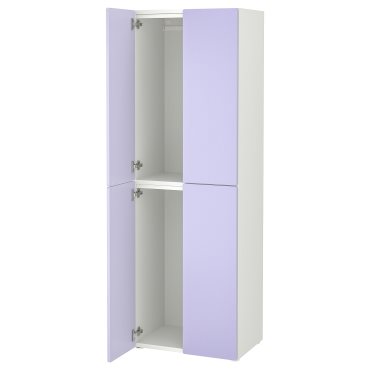 SMASTAD/PLATSA, wardrobe with 2 clothes rails, 60x42x181 cm, 595.489.79