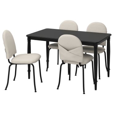 DANDERYD/EBBALYCKE, τραπέζι και 4 καρέκλες, 130 cm, 595.601.17