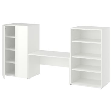 LASTARE, storage combination with bench, 210x42x100 cm, 596.038.81