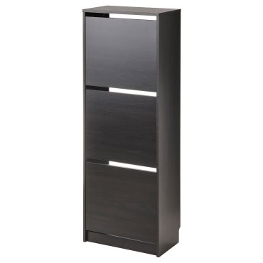 BISSA, shoe cabinet with 3 compartments, 49x28x135 cm, 605.302.09